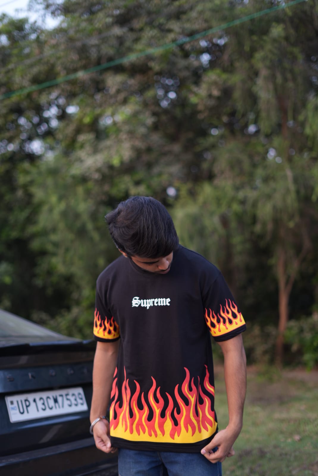 Supreme Black Oversized T-Shirt
