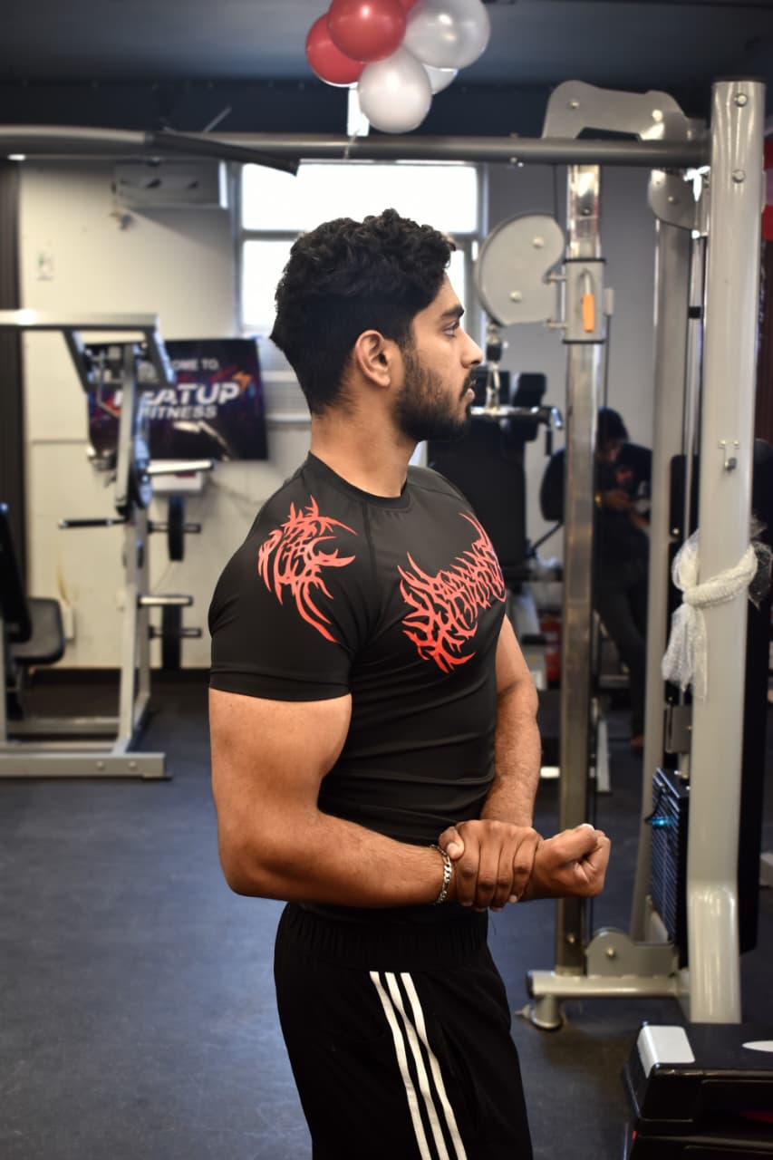 Red Gothic Compression T-Shirt