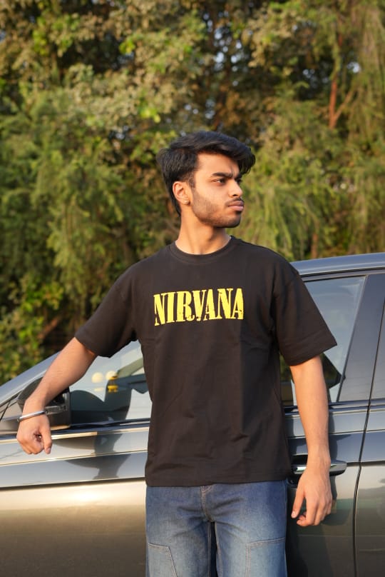 Nirvana Black Oversized T-Shirt