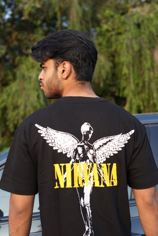 Nirvana Black Oversized T-Shirt