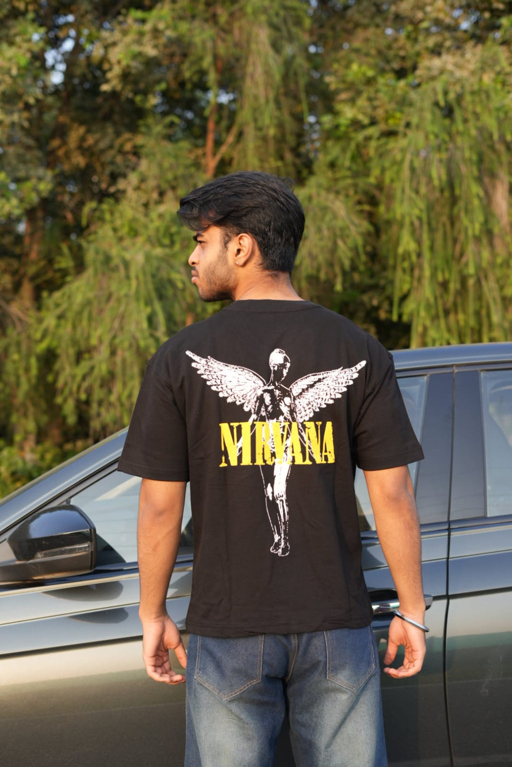 Nirvana Black Oversized T-Shirt